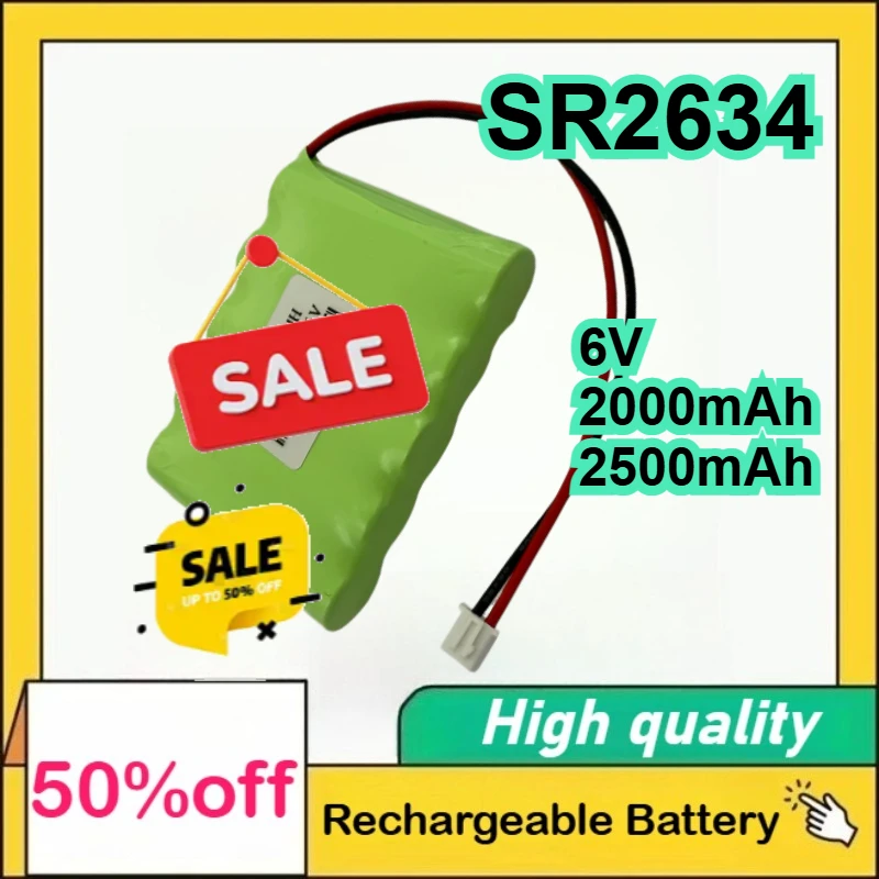 

6V 2000mAh 2500mAh NI-MH Medical Battery for VDW Silver Silver Reciproc SR2634 Rechargeable Battery
