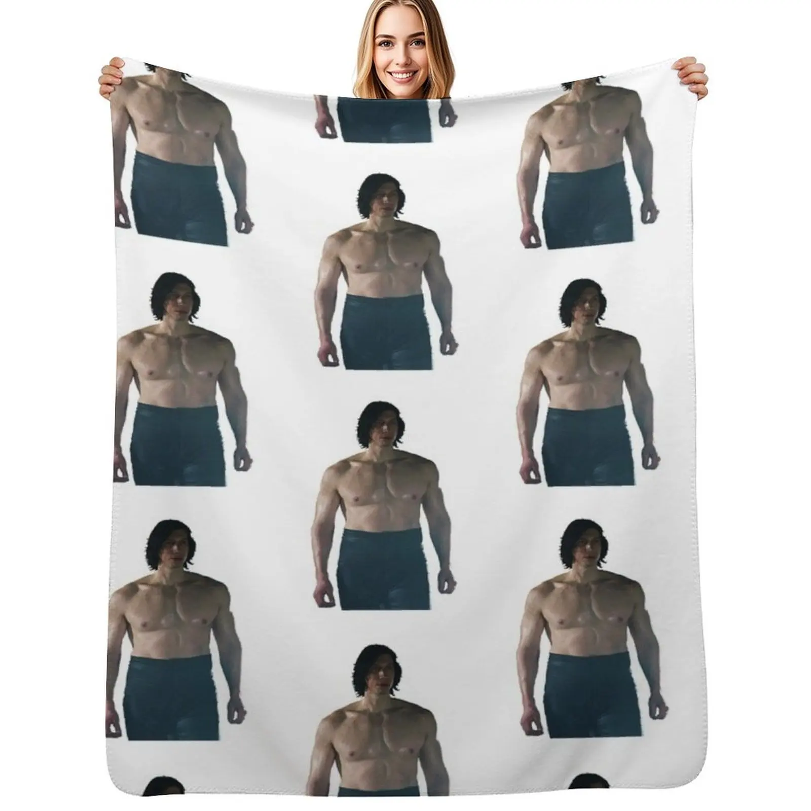 

Ben Swolo Throw Blanket Shaggy Furry Soft Blanket for Bedroom Living Room