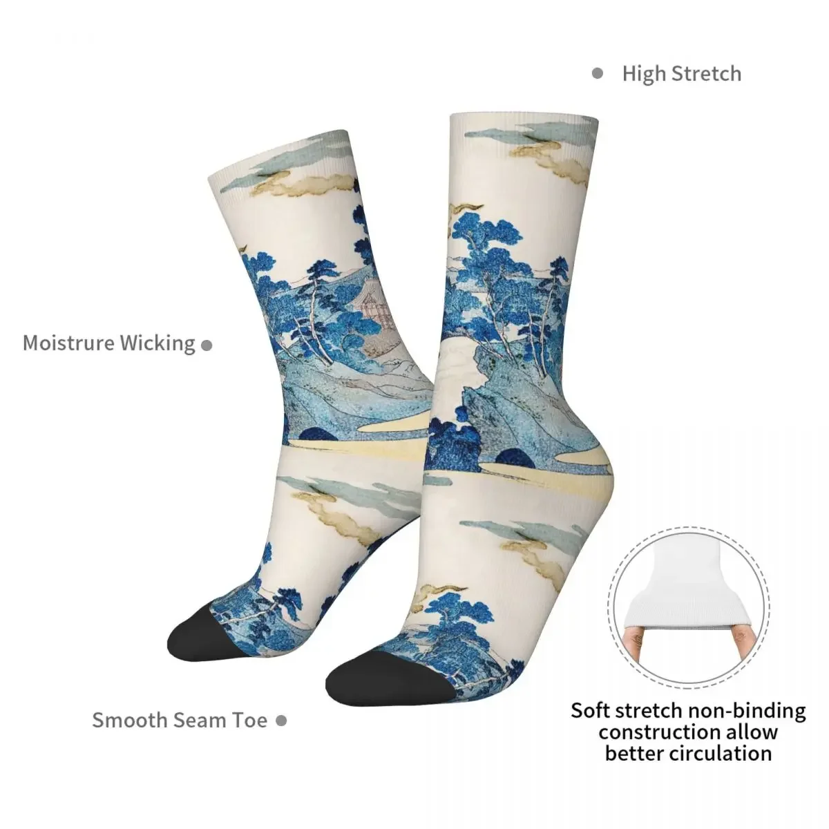 Fuji No Yukei By Utagawa Kuniyoshi Socks Harajuku High Quality Stockings All Season Long Socks Accessories for Unisex Gifts