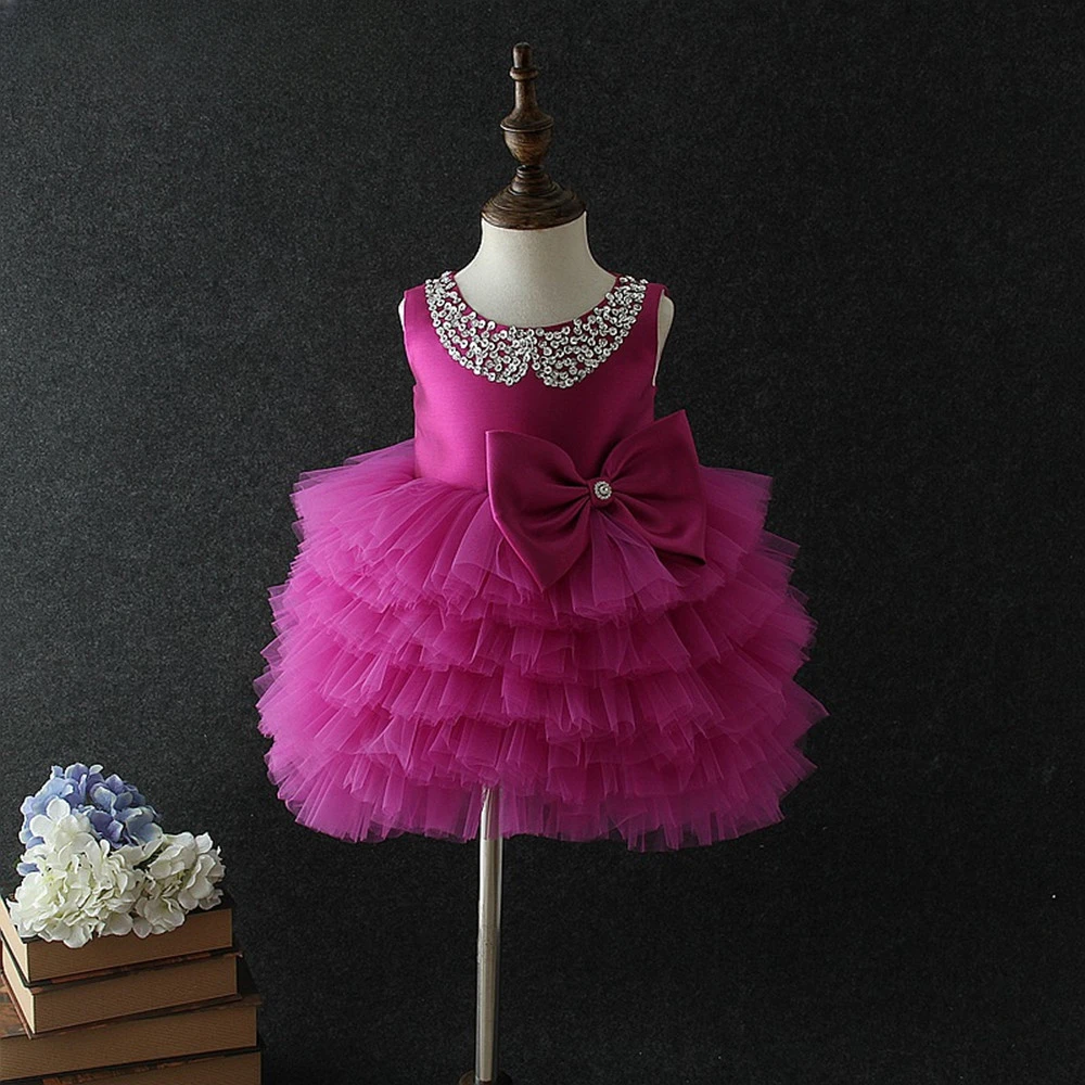 

Baby First 1st Birthday Dress Newborn Infant Baby Girls Dress Tutu Flower Baptism Christening Ball Gown Party Baby Clothes Dress