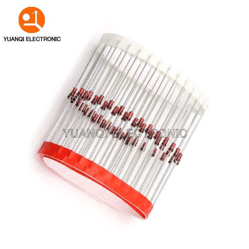 50pcs 1W Zener Diode DO-41 3V3 3V9 4V7 5V1 6V8 10V 12V 15V 18V 20V 22V 27V 30V 33V 39V 47V 75V 1N4732A 1N4733A 1N4746A 1N4748A