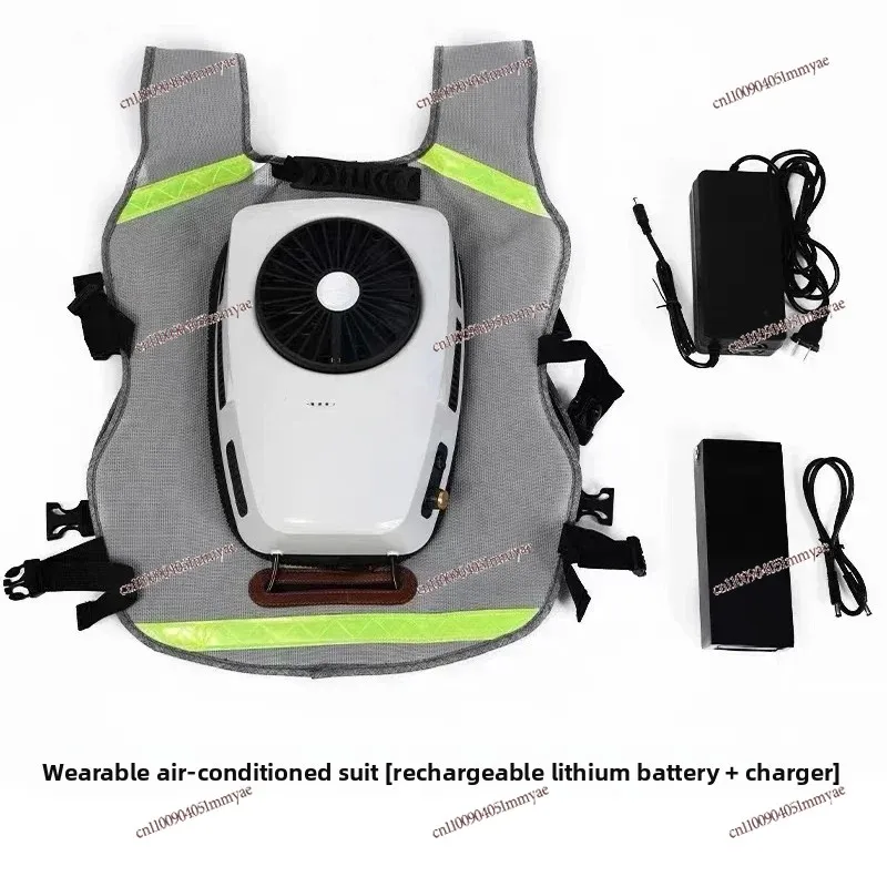 

Wearable air conditioner clothing Refrigeration clothing Work clothing Charging welding Outdoor vest Hot sales