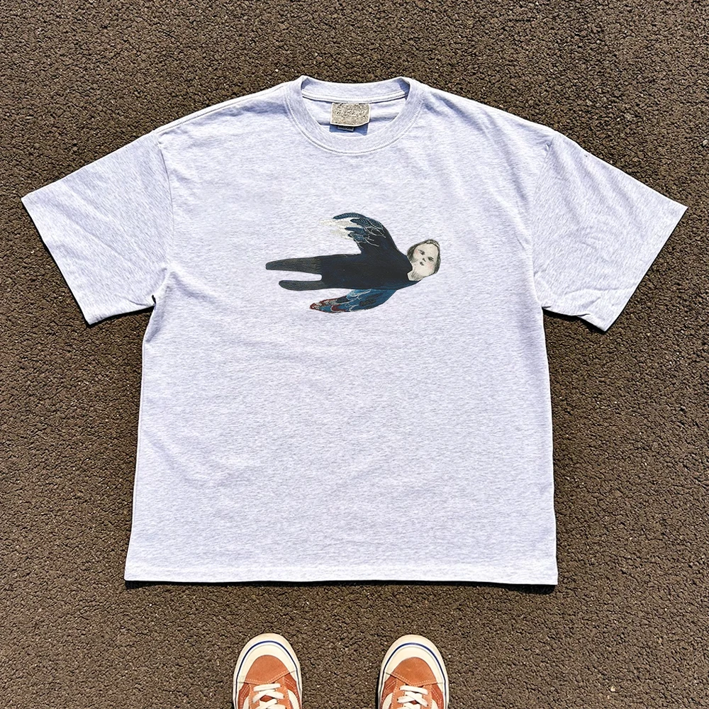 Large Size Breathable Short Sleeve T-Shirt Couple Matching Student Design Shoulder Width Standard Studio: Wang Has a Disease