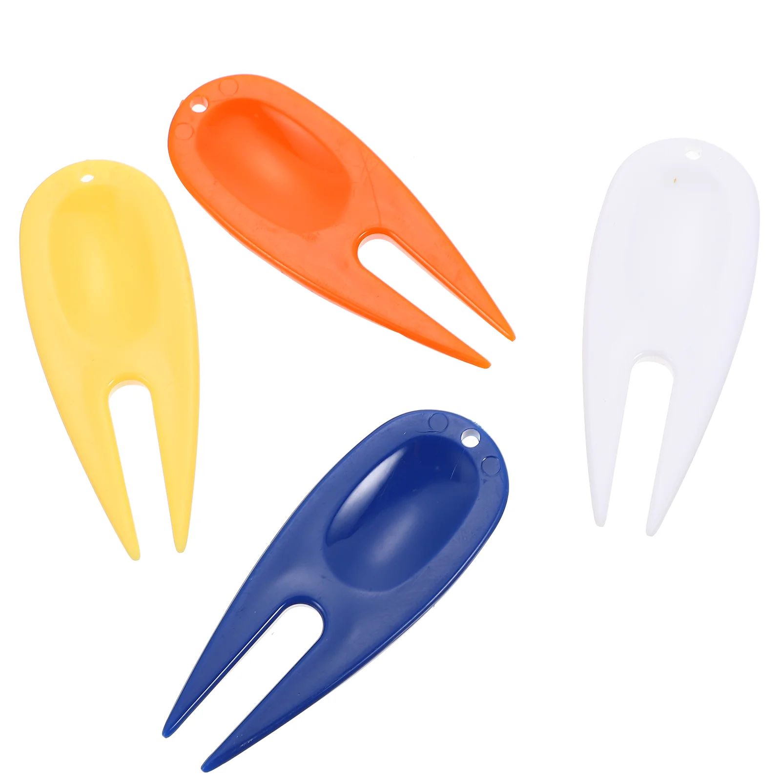 20 PCS Golf Green Fork Golfing Tools Course Divot Forks Golfs Equipment Gifts Supplies Outdoor Plastic Maintenance