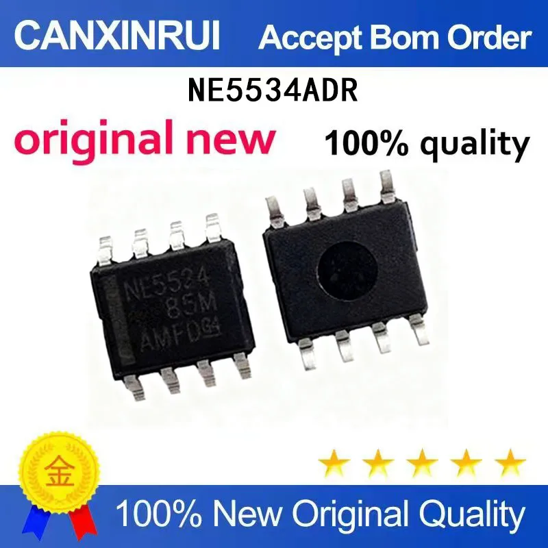 (5-100 Pieces) New NE5534 NE5534A NE5534DR NE5534ADR SMT SOP8 chip IC