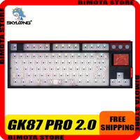 Skyloong GK87 Pro 2.0 Mechanical Keyboard Customize Screen Three Mode Gasket Wireless Gaming Keyboard Hot Swap RGB Pc Gamer Gift