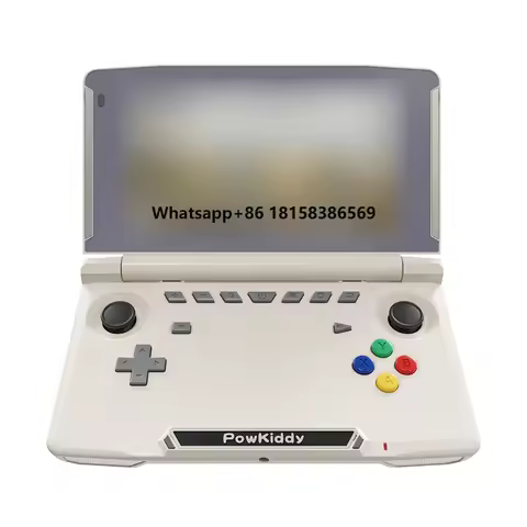 New Powkiddy X18S Android 11 Game Box 5.5 Inch Touch Screen Flip Handheld Game Console T618 Chip Wireless Mobile Games Players