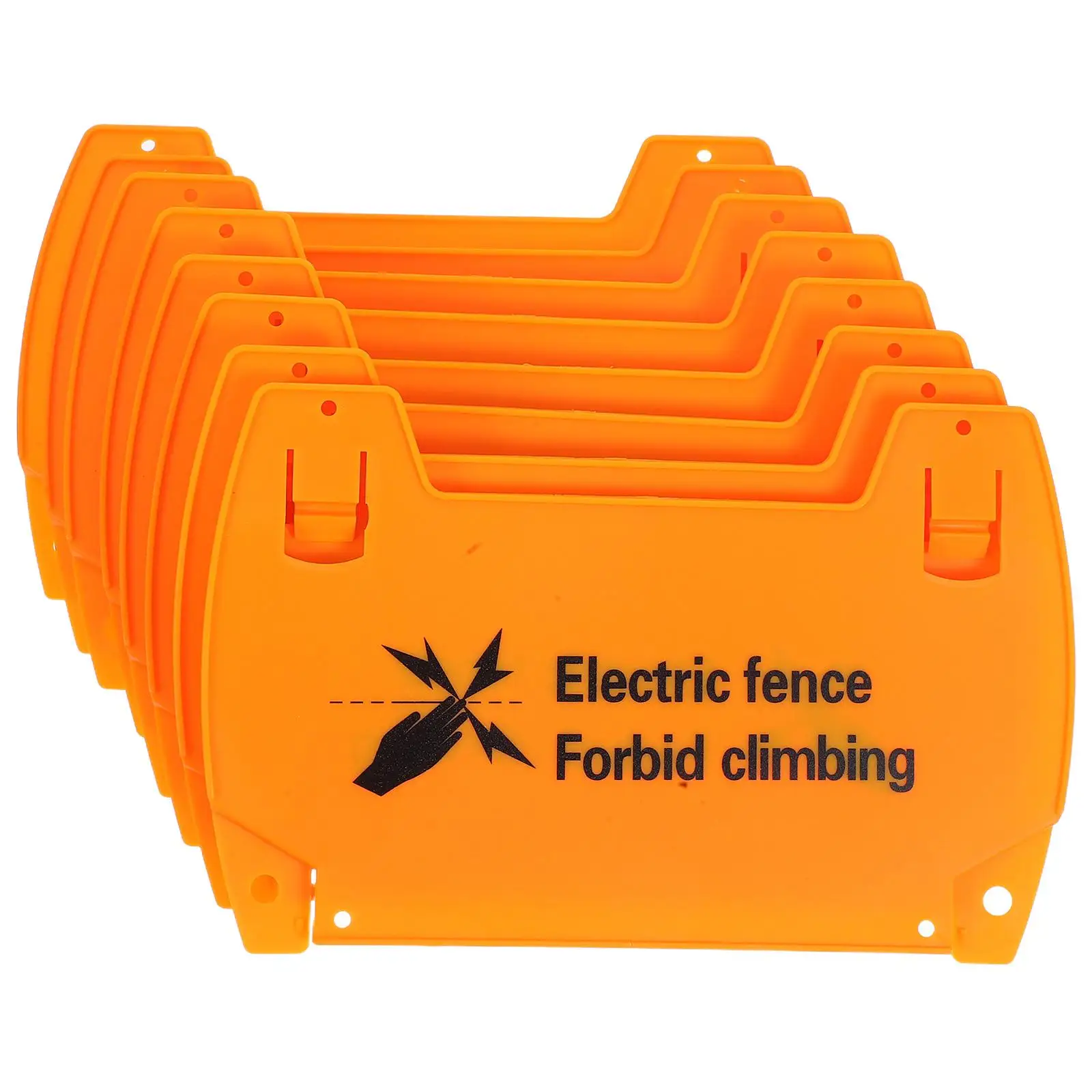 Electronic Fence Warning Sign Home Security Signs Outdoor Yellow Plastic Safety