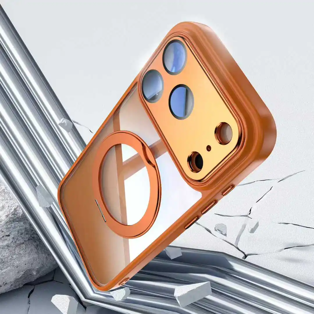 حافظة مغناطيسية بحامل حلقي معدني لهاتف Magsafe IPhone 17 Air 16 E 14 13 15 Pro Max Plus 17Air 17Pro 16E Mac غطاء هاتف آمن #6