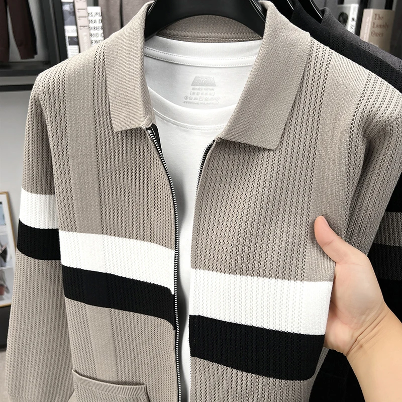 Winter Clothing Trends - Hoogwaardige heren jacquard trui, herfst nieuw,