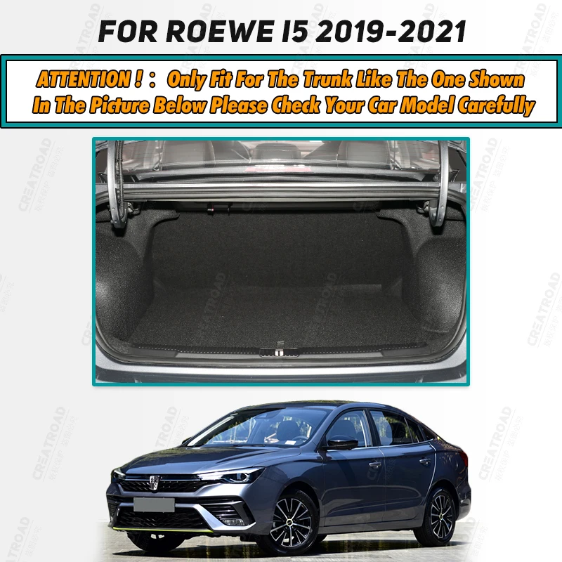 Auto Full Coverage Trunk Mat For Roewe i5 2019-2021 20 Car Boot Cover Pad Cargo Liner Interior Protector Accessories