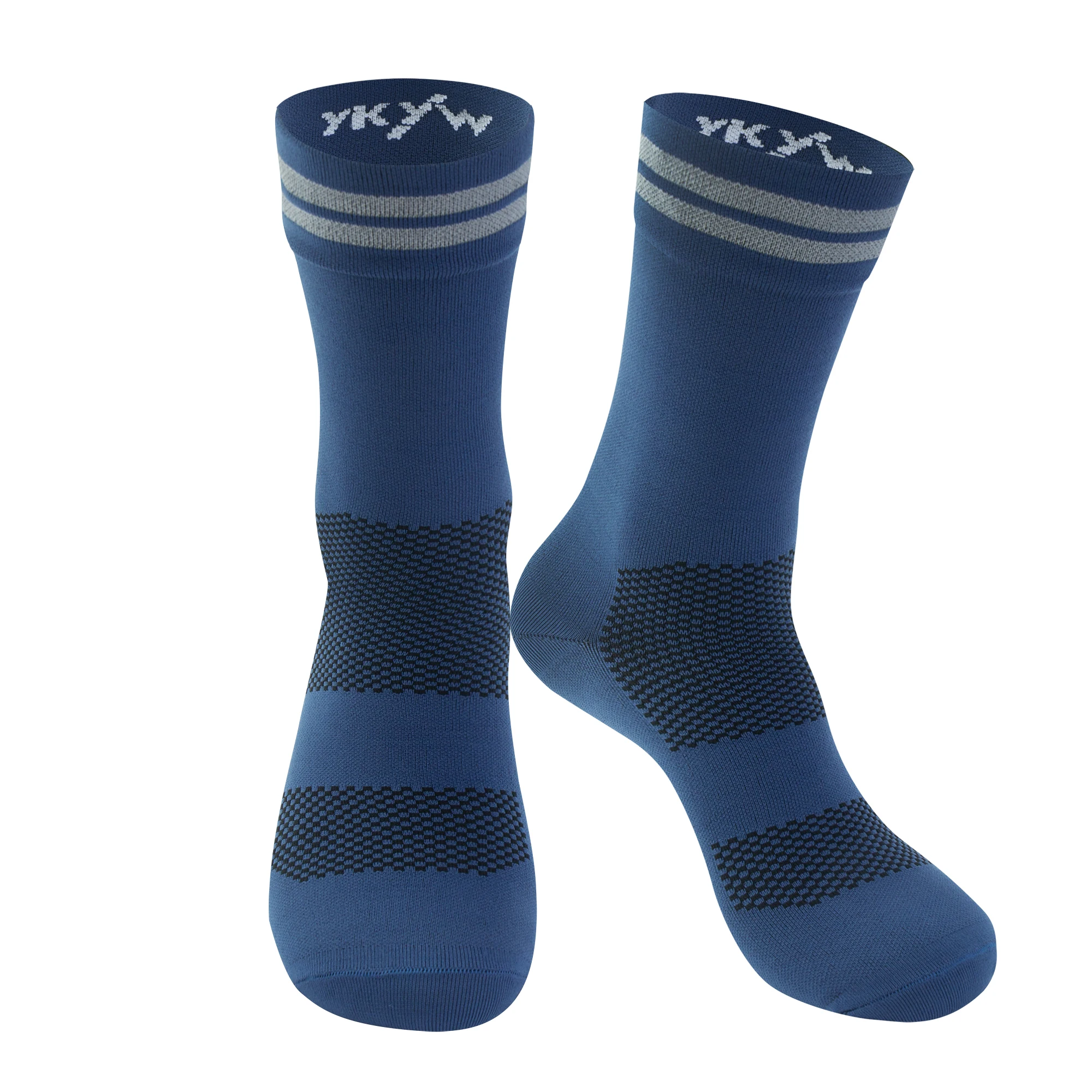 YKYWBIKE Unisex-Radsocken, atmungsaktive Rennradsocken, Outdoor-Sport-Kompressionssocken, Pro-Team-Rennsocken, Lauf-Fahrradsocken – Detail 9