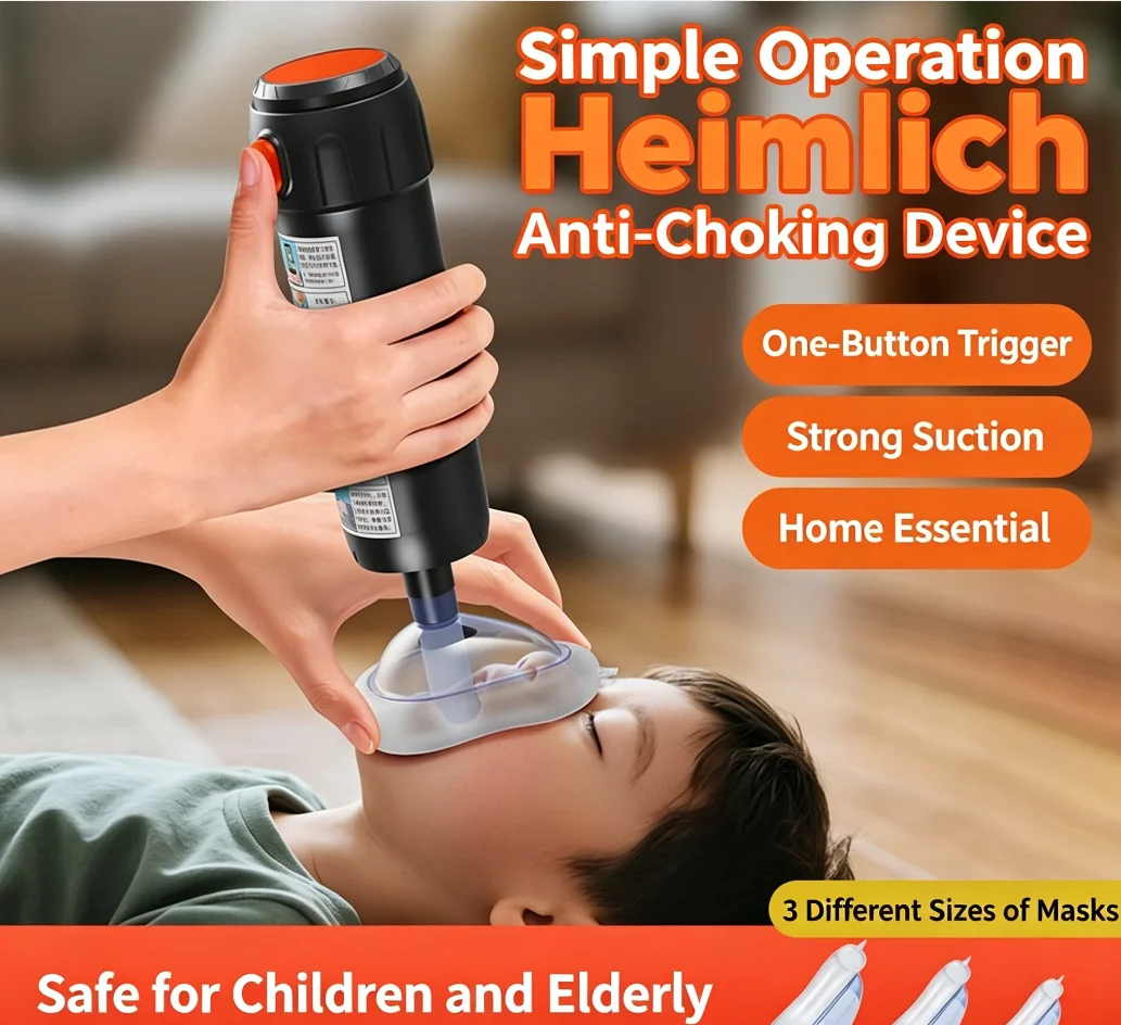 Protable Heimlich Adult & Kids Cpr Pocket Resuscitator Rescue Mask Auto First Aid Choking Rescue Device Emergency Breathing