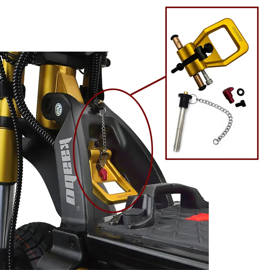 GTR Folding Wrench Body Kit Locking Lock Clasp Joint Bolt Pintle Original for Kaabo Wolf King GTR 12inch Electric Scooter Parts view 6