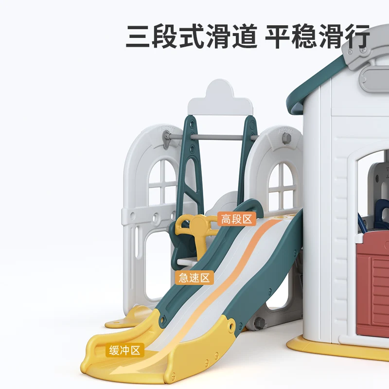 Kids playhouse, slide, swing, combo, home, interior, house, baby, family, small toy room