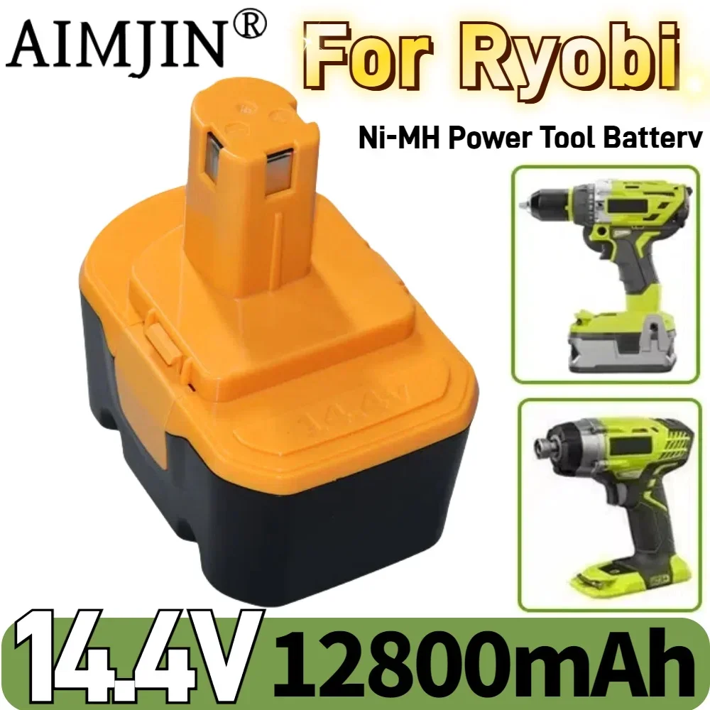 

14.4V 12800mAh For Ryobi NI-MH Battery SaftSafety Compatible R10521 RY6201 RY6202 130224010 130224011 130281002 1314702