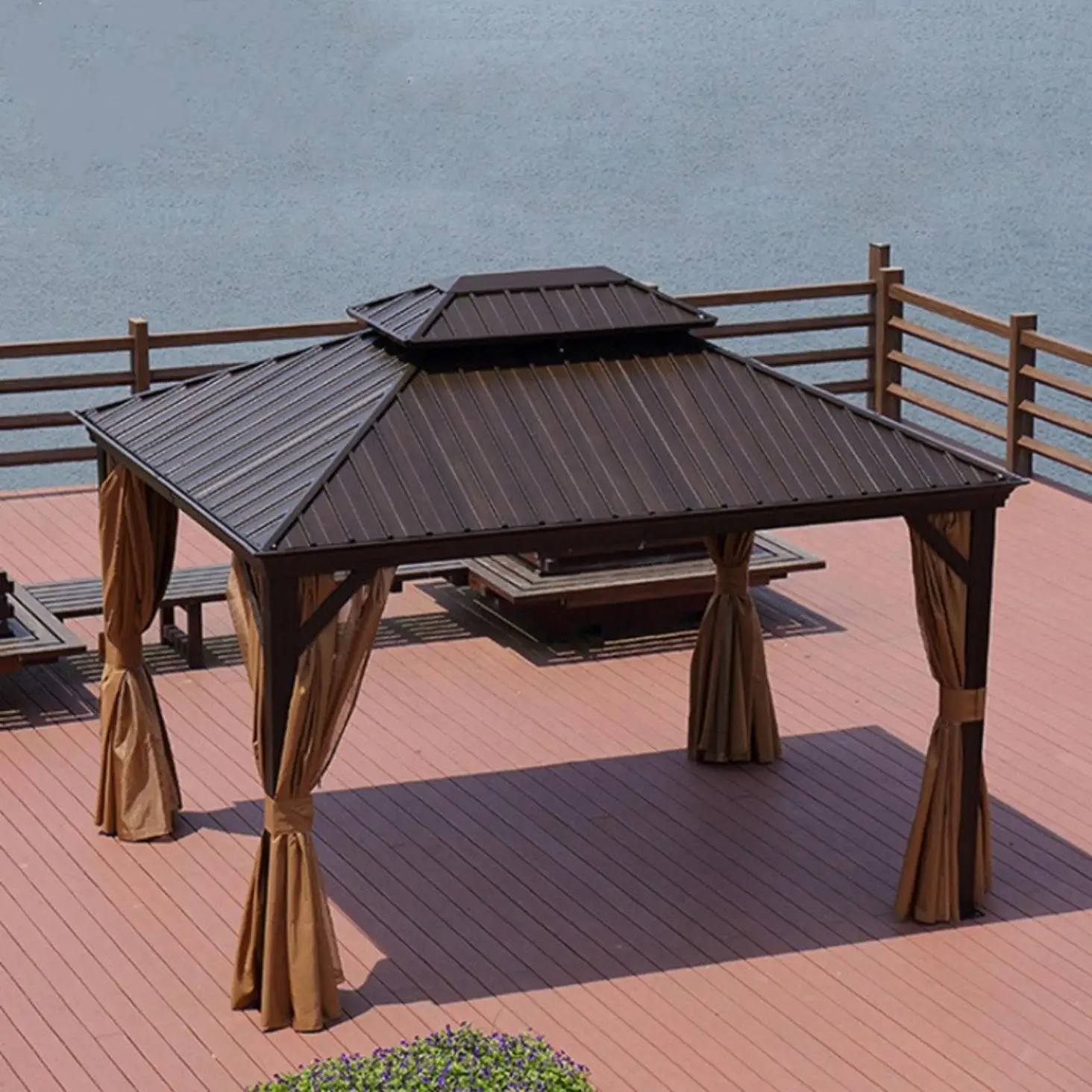 Outdoor Furniture Awning Villa Clubhouse Roman Tent Courtyard Garden paviloin gazebo