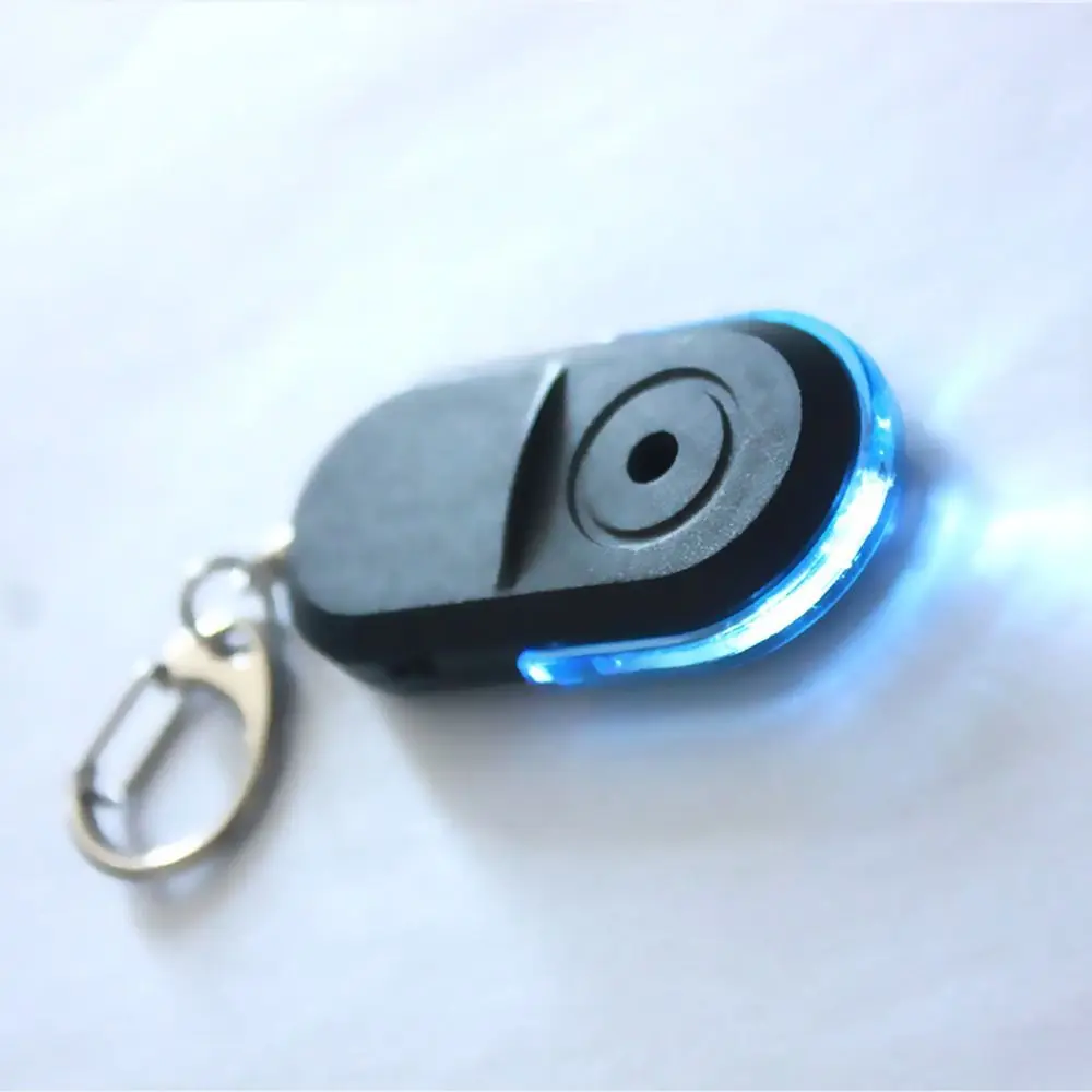 Car Key Finder Whistle Sound With LED Light Key Finder Anti-Lost Alarm Key Finder Sensor Locator Keychain