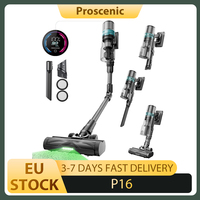 Proscenic P16 Cordless Stick Vacuum Cleaner 550W/50KPa High Power Foldable Tube GreenEye Technology Anti-Tangle Brush