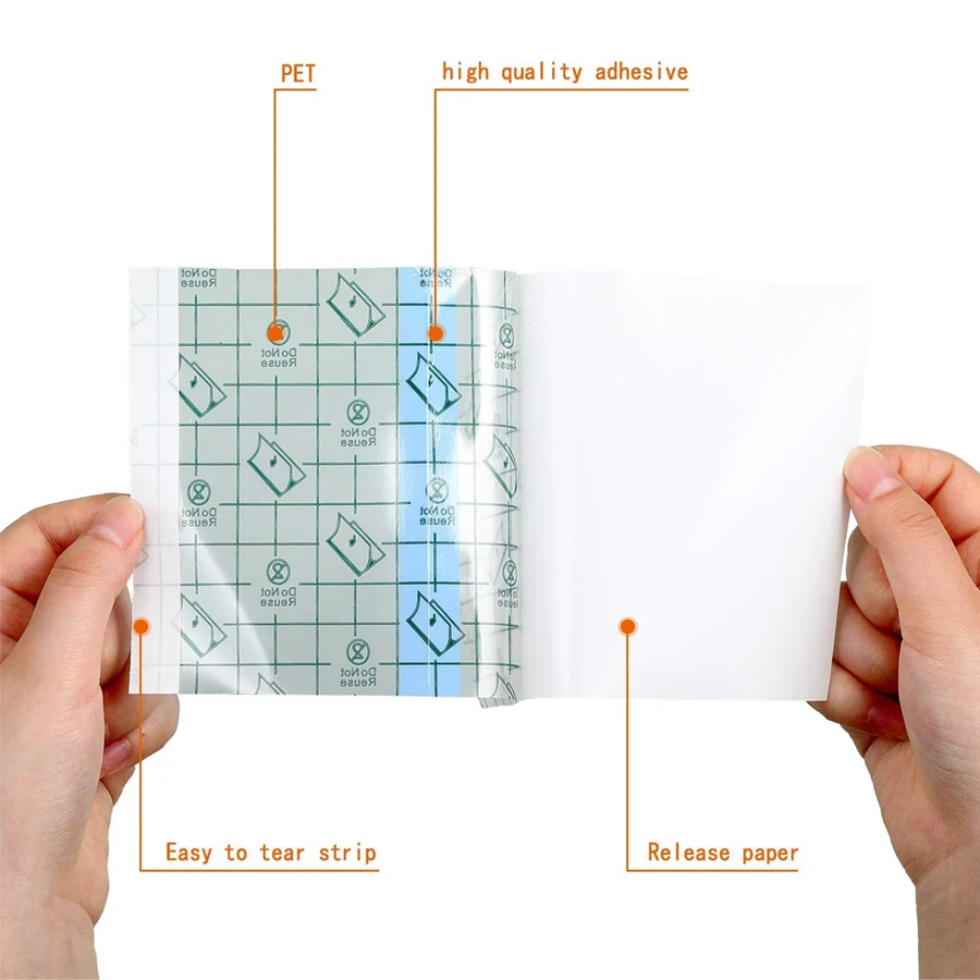 Suministros de tatuaje de 20 piezas, Microblading, película de tatuaje impermeable, cuidado posterior, vendajes adhesivos curativos de la piel, reparación de cinta de PU