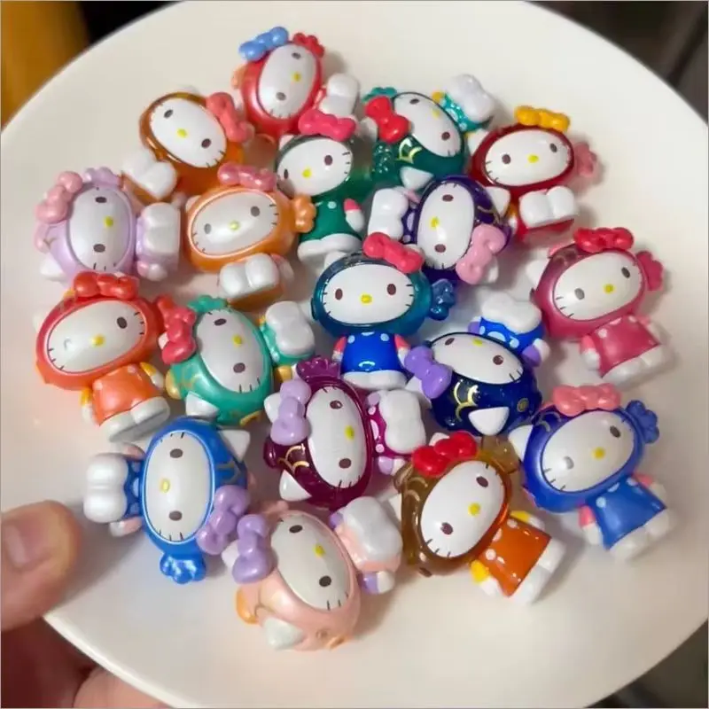 

Hello Kitty Meets Koi Fish Series Cute Bean Trend Toy Mini Doll Figure Ornaments To Decorate Children'S Birthday Gift Hot Sell