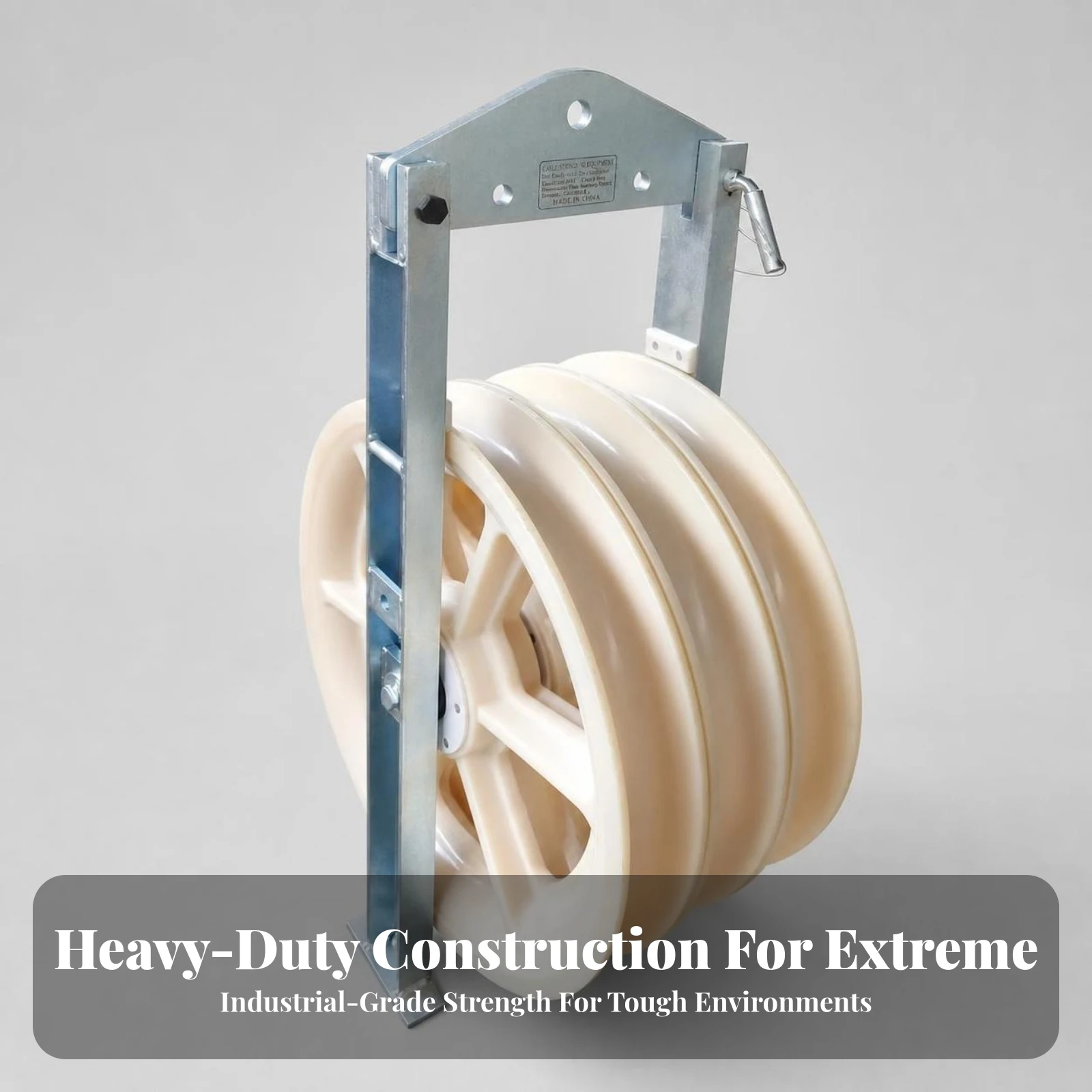 Cable Guide Pulley Galvanized Hanging Pulley with Nylon Wheels Cable Roller Guide Low-Friction Hardware Rustproof