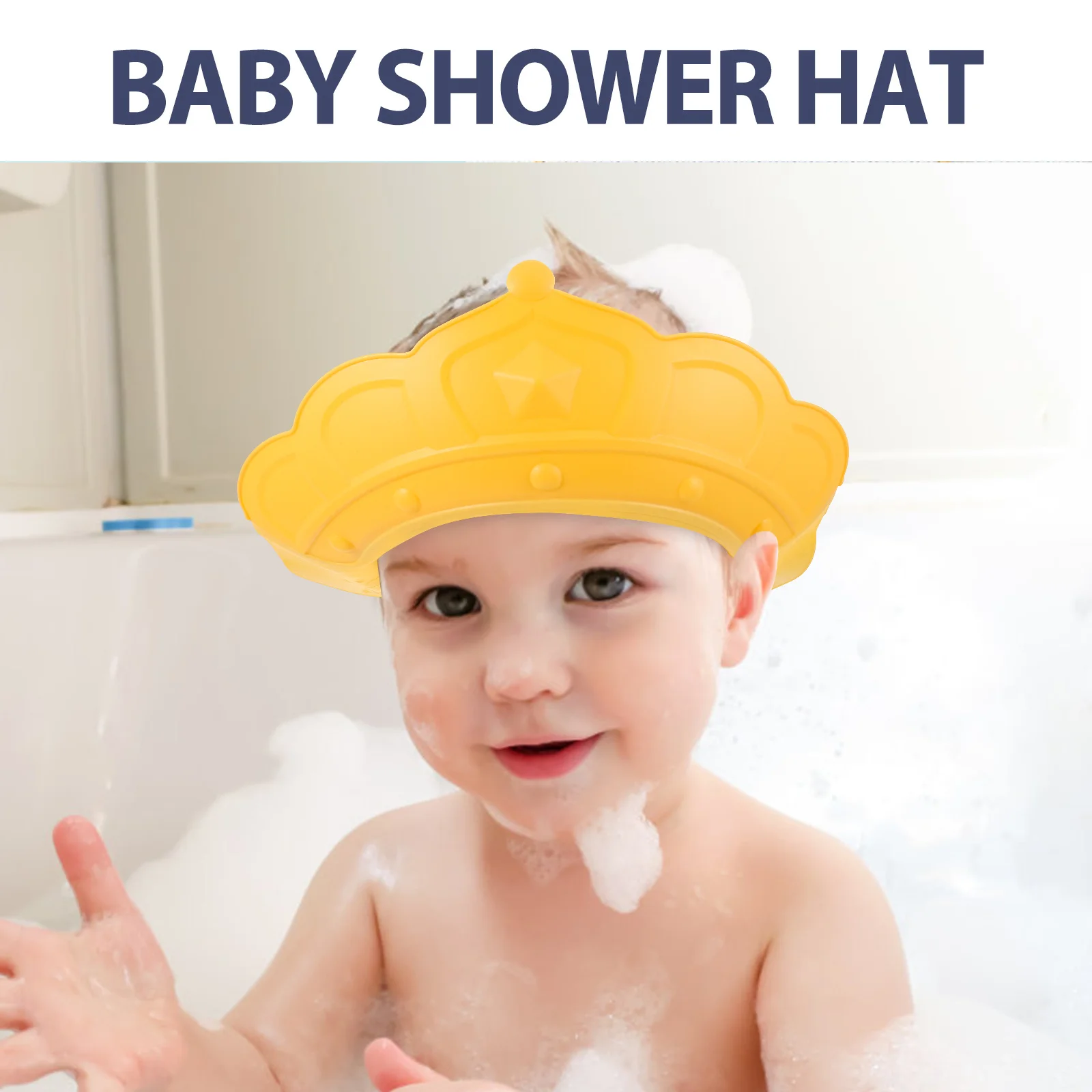 

Шапочка для шампуня для маленьких детей, регулируемая водонепроницаемая шапочка для ванны, шапочка для душа с героями мультфильмов для малышей, принадлежности для ванной, детские шапочки для шампуня