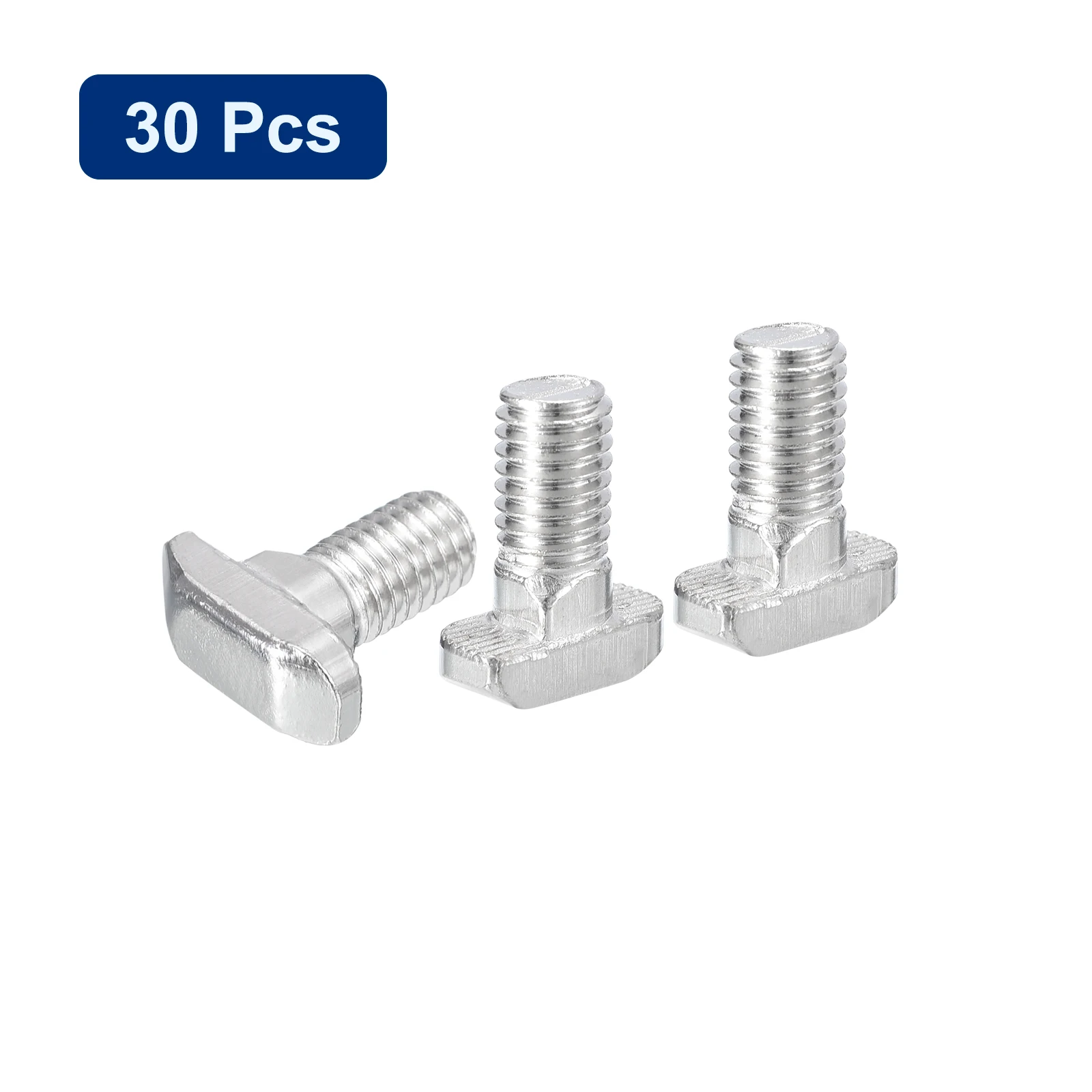 20/30/40pcs T-Slot Bolts M6 M8 Hammer Head Bolt T Screw Carbon Steel Drop-in Stud for 4040 Series T-Slot Aluminum Extrusion Prof