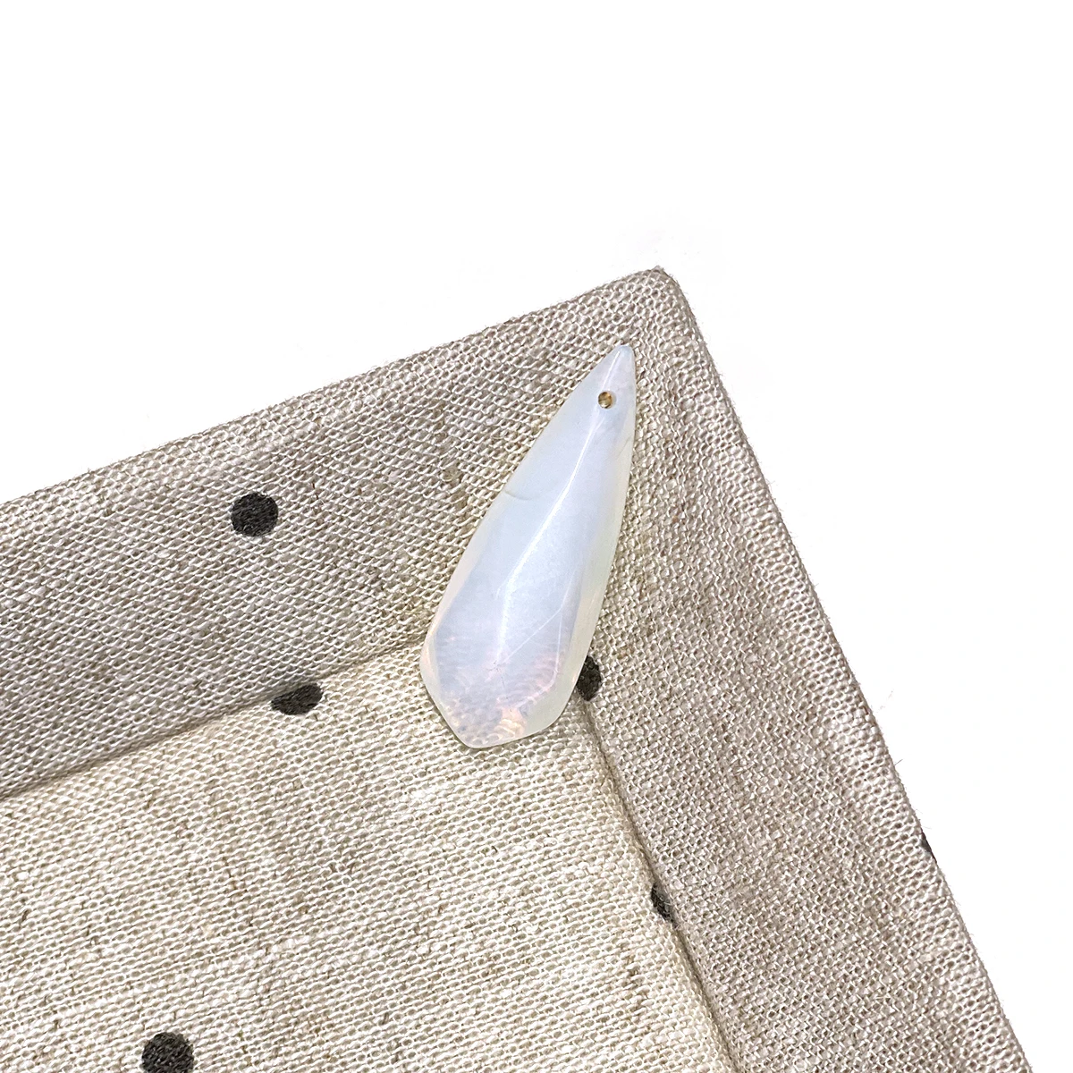 Facettierter Anhänger aus Naturstein, grüner Aventurin/Amazonit, 11x30mm, für Schmuckherstellung, DIY-Halskette, Ohrringe, Zubehör – Detail 3