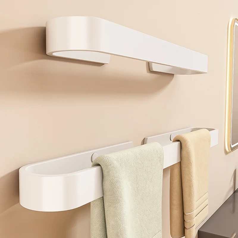 Clip de pantoufle en aluminium, Style Simple, motif U, colle sans clous, porte-serviettes de salle de bains, porte-serviettes, supports de couverture de Pot de cuisine