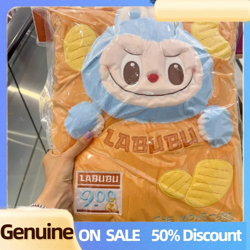 Neue echte Labubu The Monsters Wackymart Serie Labubu Peripherie Kartoffel Kissen Kopfhörer Fall Dekoration Puppe Sammeln Spielzeug Geschenk