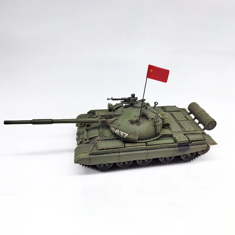 1:72 Scale Plastic Soviet T62BDD Main Battle Tank Model Militarized Combat Track Type Classics Adult Gifts Static Display