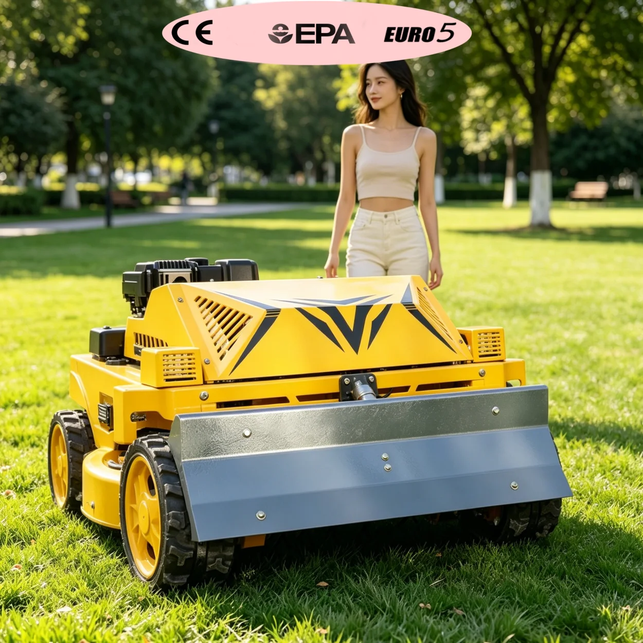 

Customized Lawn Mower Robot Remote Control Mini Grass Cutter Flail Zero Turn for Home Garden - Upgraded