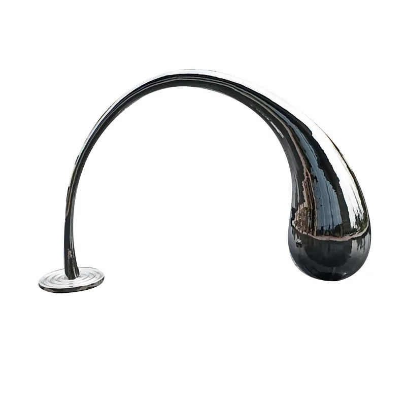 

Stainless steel water drop sculpture, garden landscaping decoration mirror water feature sculpture