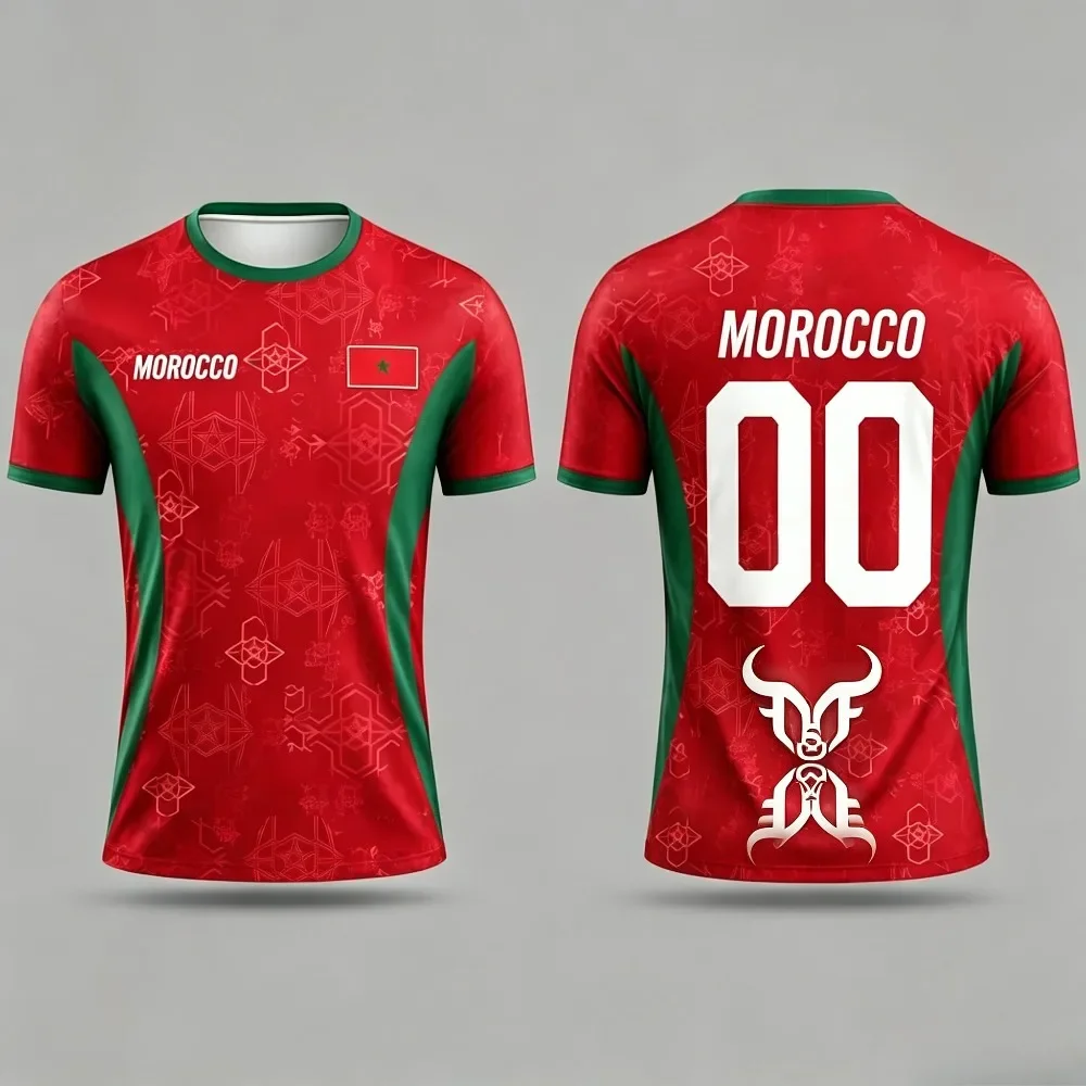 Maßgeschneidertes gestreiftes T-Shirt für die Familie, passend für den Sommer, aus atmungsaktivem Mesh-Gewebe, lässiges Sportshirt für Teams, Outdoor-Laufshirt. – Detail 12