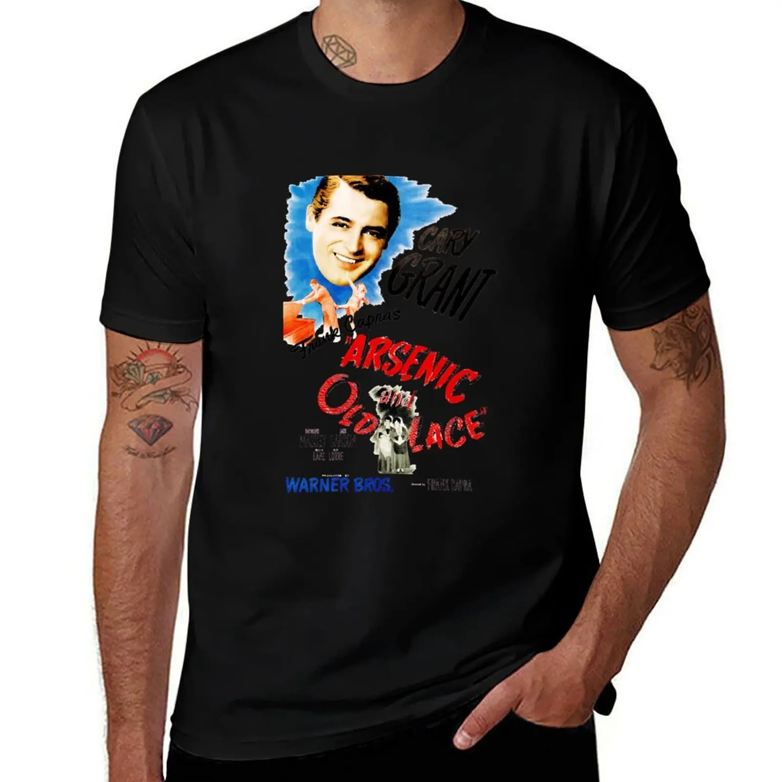 

Arsenic and Old Lace Cary Grant T-Shirt Novelty Print Casual Tee Shirt