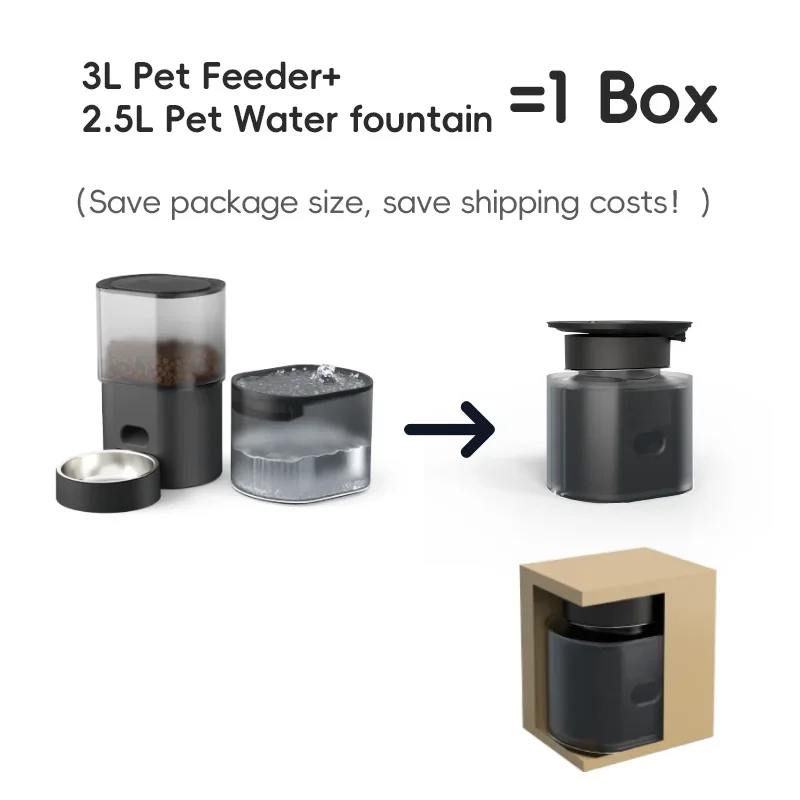 Pet Dog Cat Fountain Smart Pet Food Feeder