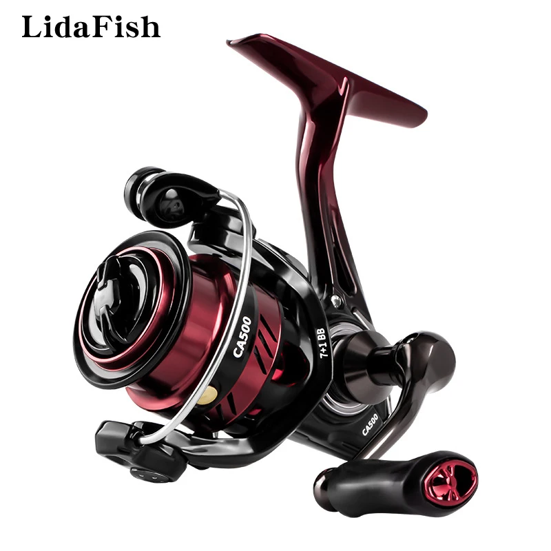 

LIDAFISH Freshwater Bass Gear Ratio 5.4:1 Fishing Coil High Quality CNC Metal Rocker 7+1BB Spinning Fishing Reel