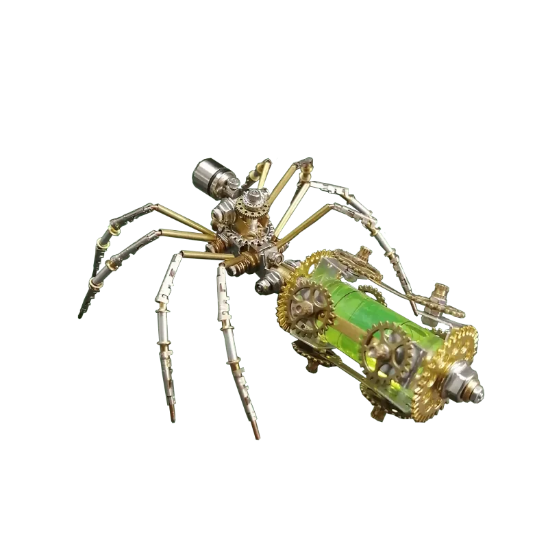 DIY Biochemical Spider Metal Model Kit Cyberpunk Mechanical Insects Assembly Toy Gift - 100pcs+