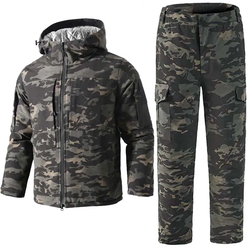 Ropa táctica caza invierno hombre impermeable camuflaje resistente