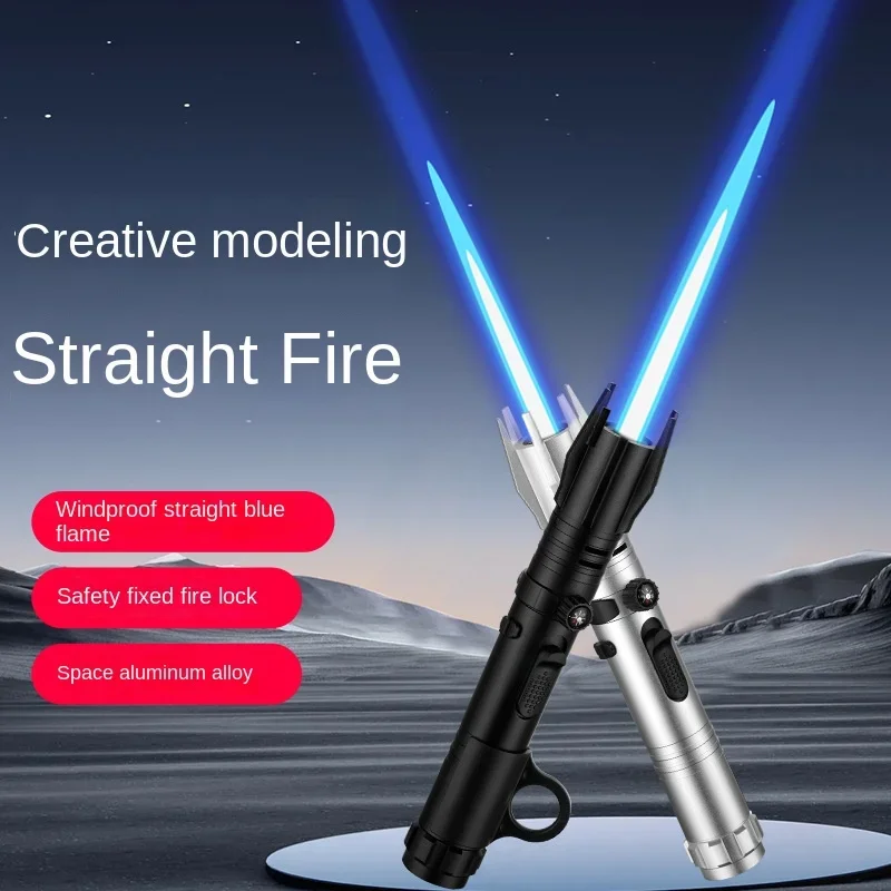 

High Firepower Torch Flame Jet Gas Lighter Spray Gun Kitchen Smoking Accessories Windproof Turbo Jewelry Welding Cigar Lighters