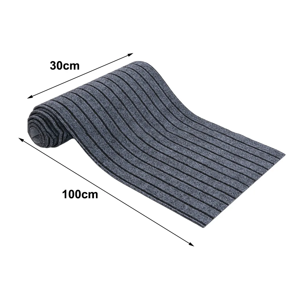 New DIY Self-Adhesive Carpet Nano-Absorption Repeatedly Washed Floor Mat Striped Pattern Cat Scratching Mat Kitchen Door