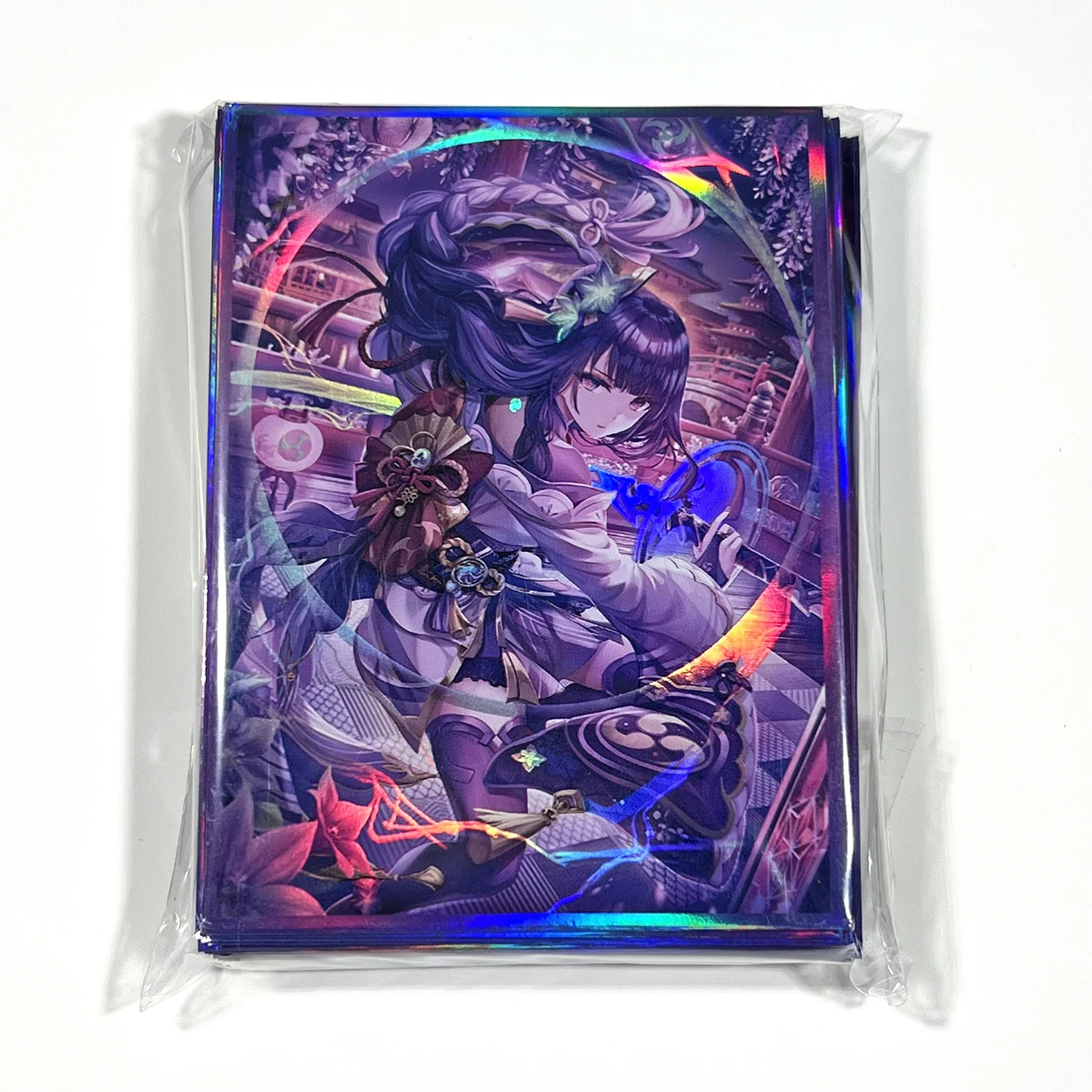 60Pieces Raiden Shogun Card Sleeves for Standard Deck MTG PKM Magical  Shinny Protector Holographic Art Foil Outer Cover 67x92mm - AliExpress 18
