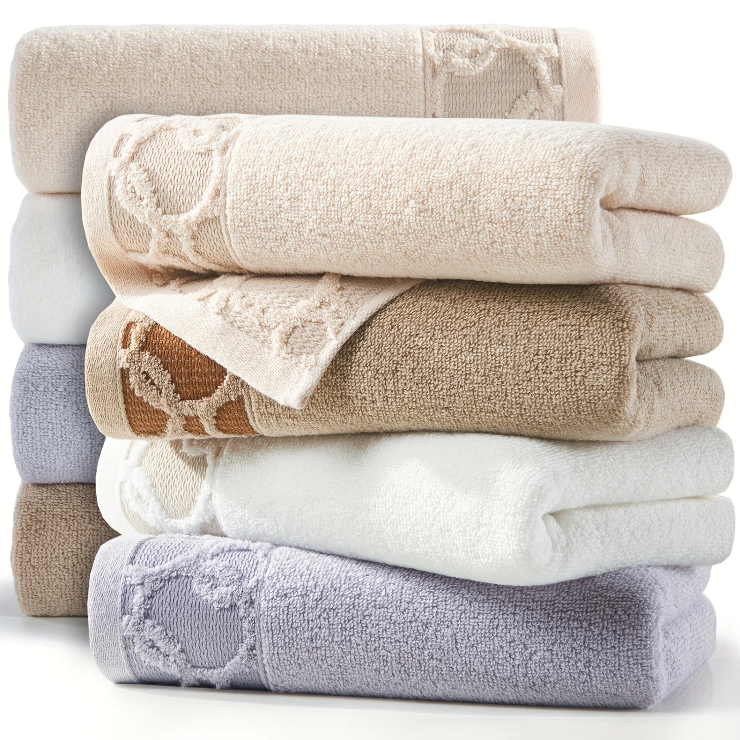 Luxury Plush Cotton Hand Towel Set - Ultra-Soft, Absorbent, Ideal for Bathroom, Hotel, Spa, Gym - Generous Size 13