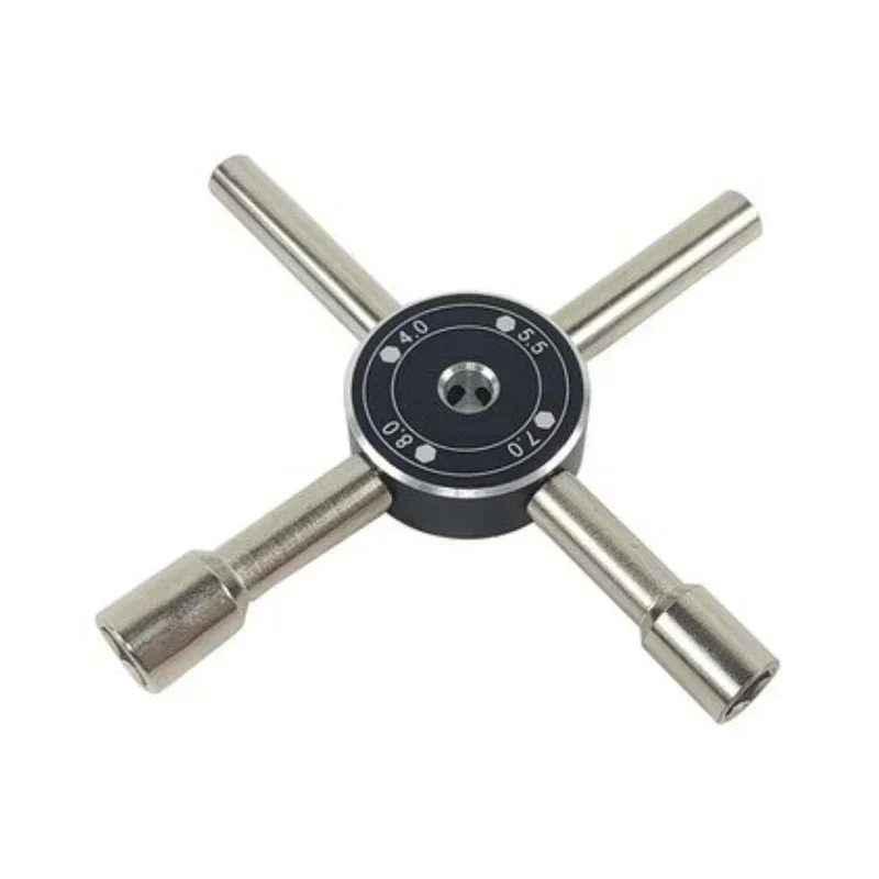 Cross socket rc model assembly tool 4.0/5.5/7.0/8.0mm steel hexagonal socket