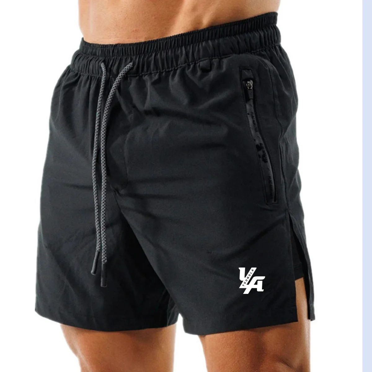 2025 ya sportshorts zomerviertelbroek outdoor strandbroek maar kniehoge sneldrogende fitnessshorts