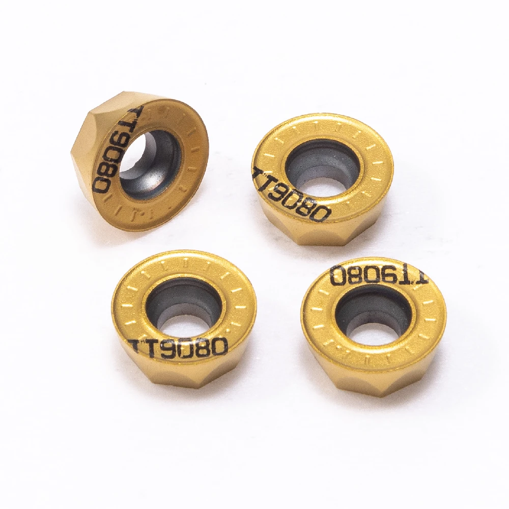 Alta Qualidade Filé Interno, Inserção de carboneto R6, RPMT1204 M C, Metal CNC Turnning Parts, Ferramenta Torno RPMT, TT9080