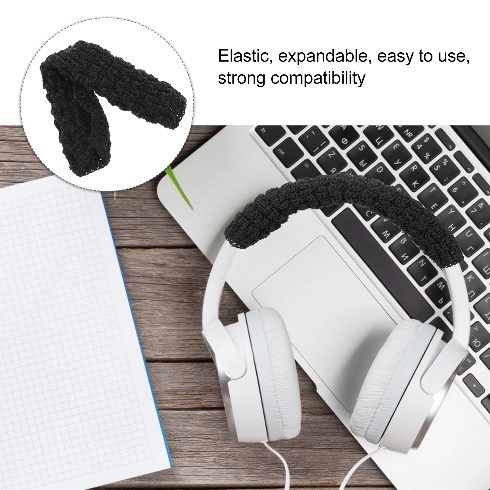 

Woolen Headset Protective Cover Earphone Headband Cover Lightweight Scratch Resistant Headphones Protector Msr7