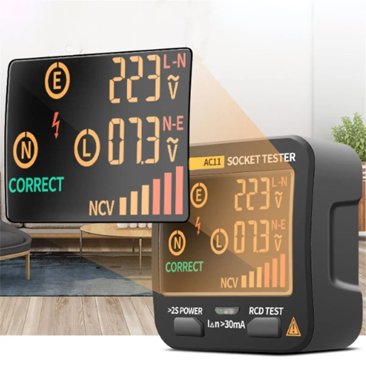 update. AC11 Socket Detector AU Plug Zero Line Plug Polarity Phase Detector Socket Tester Smart Digital Tester