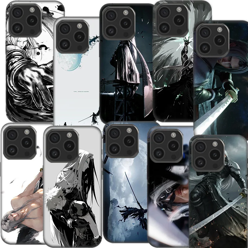 Anime FINAL FANTASY 7 BloodyBeni Clear Phone Case For Aplee iPhone 12 13 Mini 14+ 15 Plus 16 Pro Max Cover 11 Pro X XS Max Coque